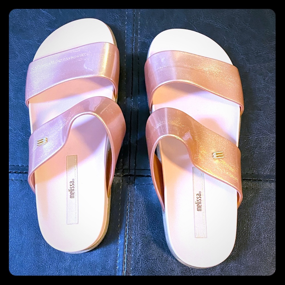 Melissa New Cosmic Flat Poll Slide Sandal